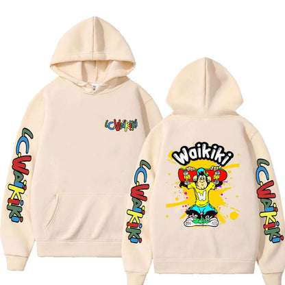 Funny Lc Waikiki Monkey Graphic Hoodie Men Women Casual Oversized Hooded Sweatshirt Men's Fashion Cartoon Pullover Hoodies Tops
