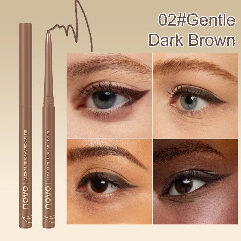 Waterproof Eyeliner Gel Pencil, Long Lasting and Smudge-Proof, Easy Twist Application For Bold, Create Perfect Eye Makeup
