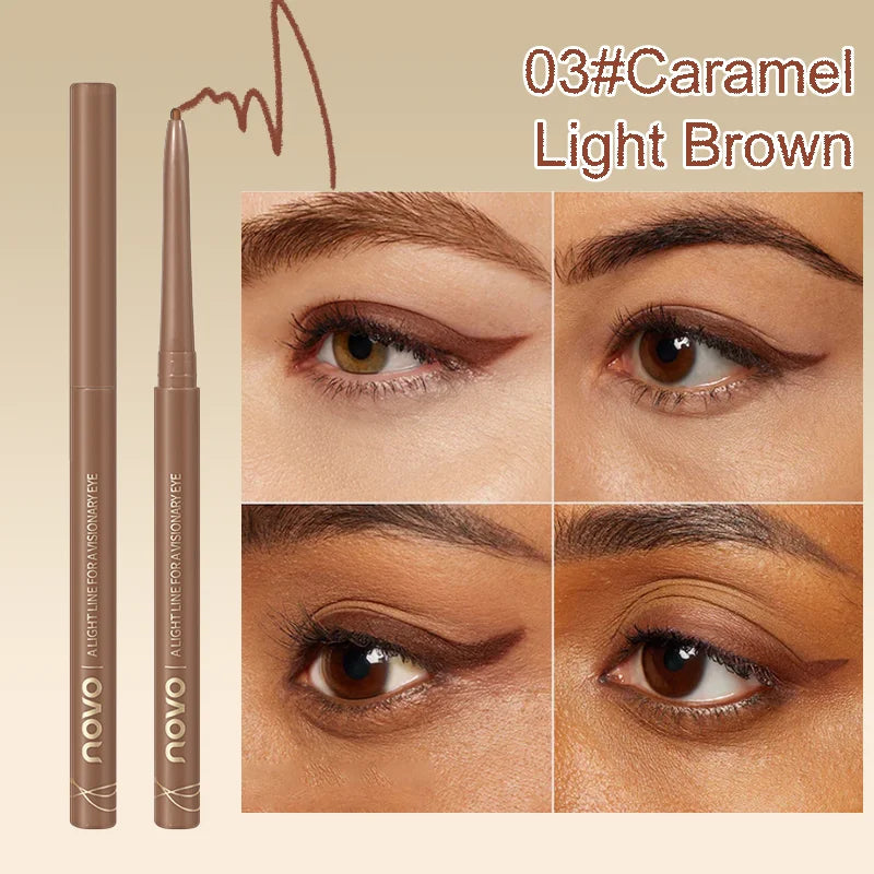 Waterproof Eyeliner Gel Pencil, Long Lasting and Smudge-Proof, Easy Twist Application For Bold, Create Perfect Eye Makeup