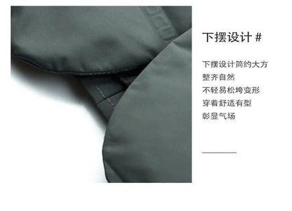 2025 High quality down jacket men winter business casual fashion handsome duck down medium long down jacket