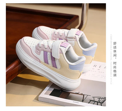 Children's Sneakers Kids Fashion Design Black White Non-slip Casual Shoes for Boys Girls Breathable Sneakers Toddler Outdoor