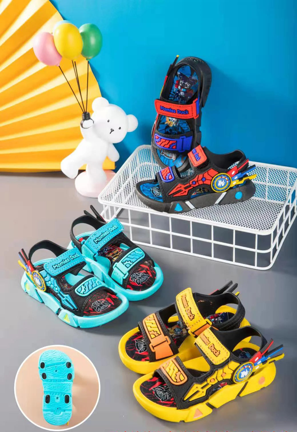 Kids' Sports Beach Shoes for Small To Big Children Summer Cool Boys' Sandals – Waterproof Plastic Fashion Korean-style