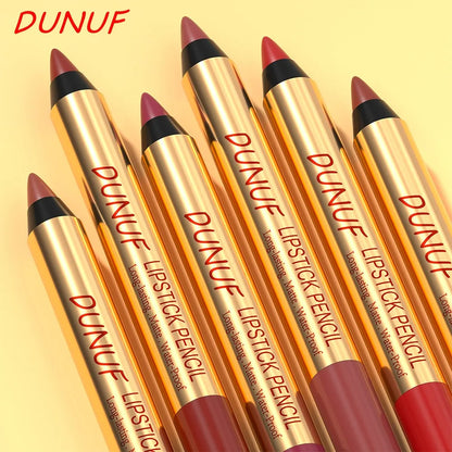 Rich Color Non-stick Lipstick Pencil Long-lasting Matte Lip Liner Crayon Red Tint Brown Lipliner Makeup Easy To Apply Cosmetics