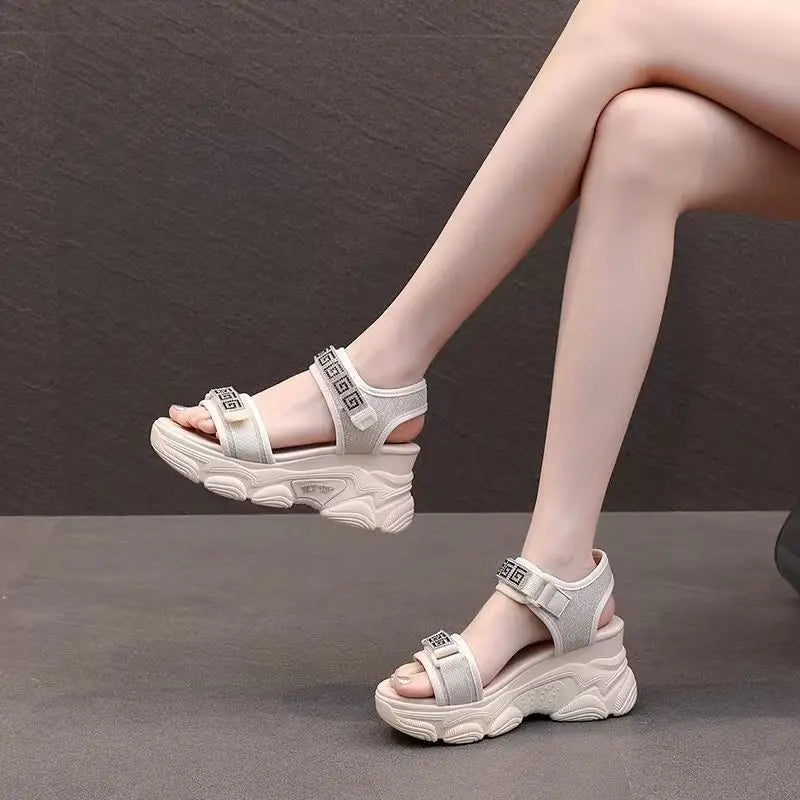 Platform Shoes Woman Sandal Roman Women Sports Sandals Fashion Sneakers Comfortable Wedge Luxury Designer Elegant Summer 2025