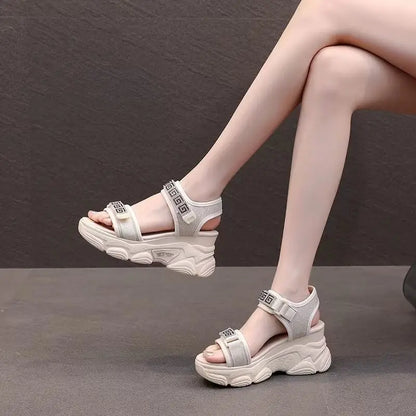 Platform Shoes Woman Sandal Roman Women Sports Sandals Fashion Sneakers Comfortable Wedge Luxury Designer Elegant Summer 2025