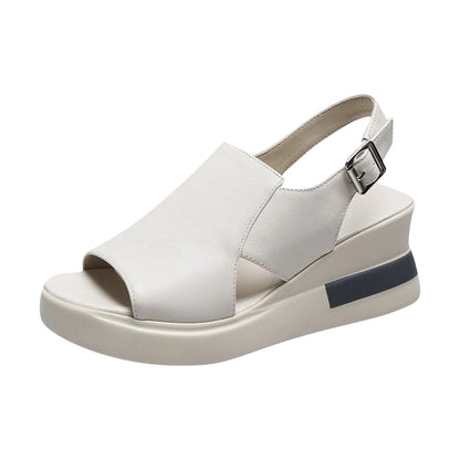 Summer Wedge Platform Sandals Fashion Retro Romen Beach Shoes Ladies Casual Peep Toe Soft Comfortable Sandalias De Mujer
