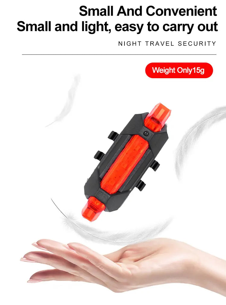 Cycling Bicycle Front Rear Light /Set Bike Defense Flashlight Stick MTB Waterproof Taillight LED Lantern Bicycle Accessories