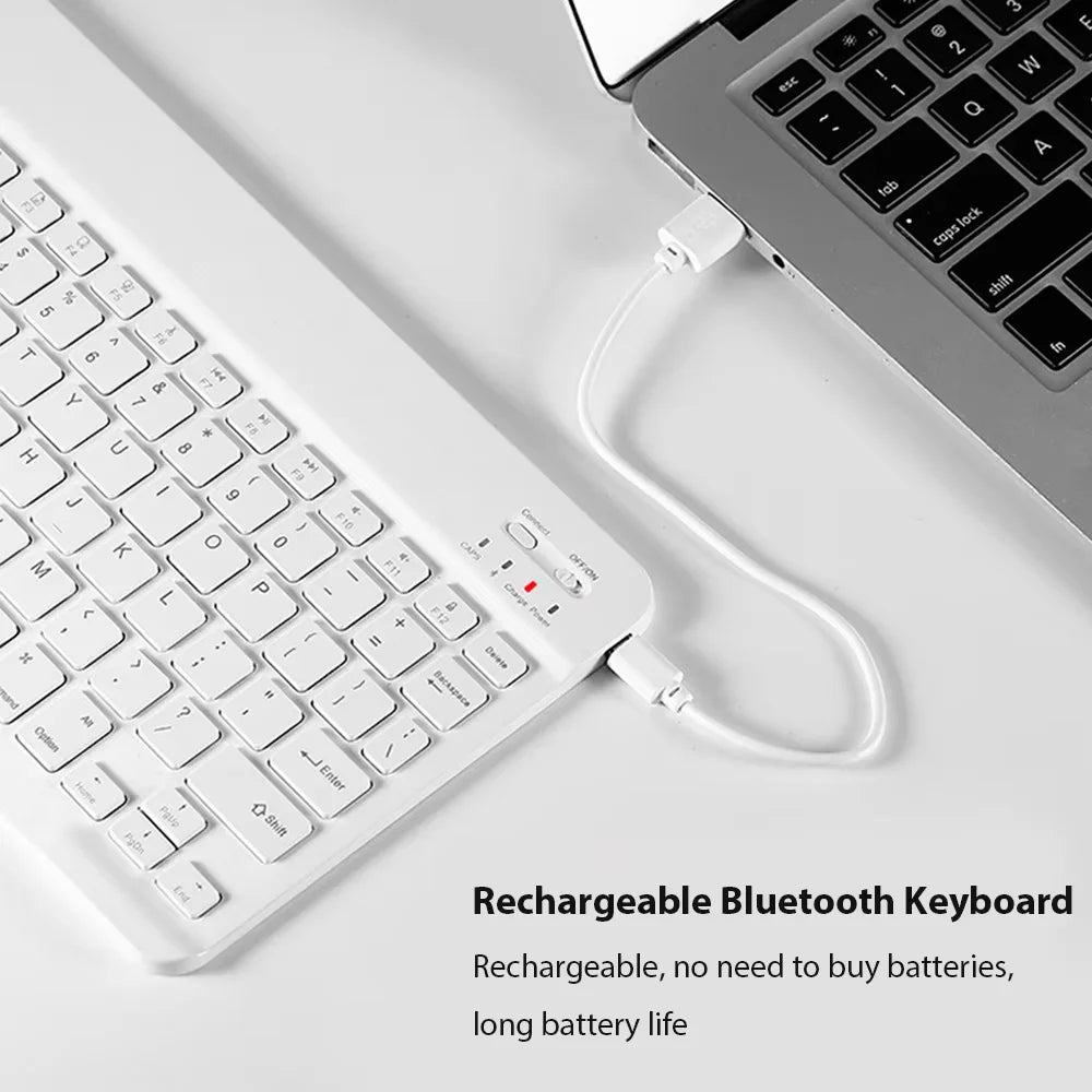 New 10-inch mobile phone pad universal wireless Bluetooth keyboard mouse mute control keyboard convenient mini  mouse keyboard