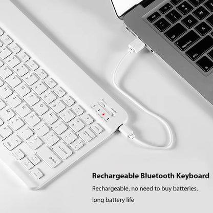 New 10-inch mobile phone pad universal wireless Bluetooth keyboard mouse mute control keyboard convenient mini  mouse keyboard