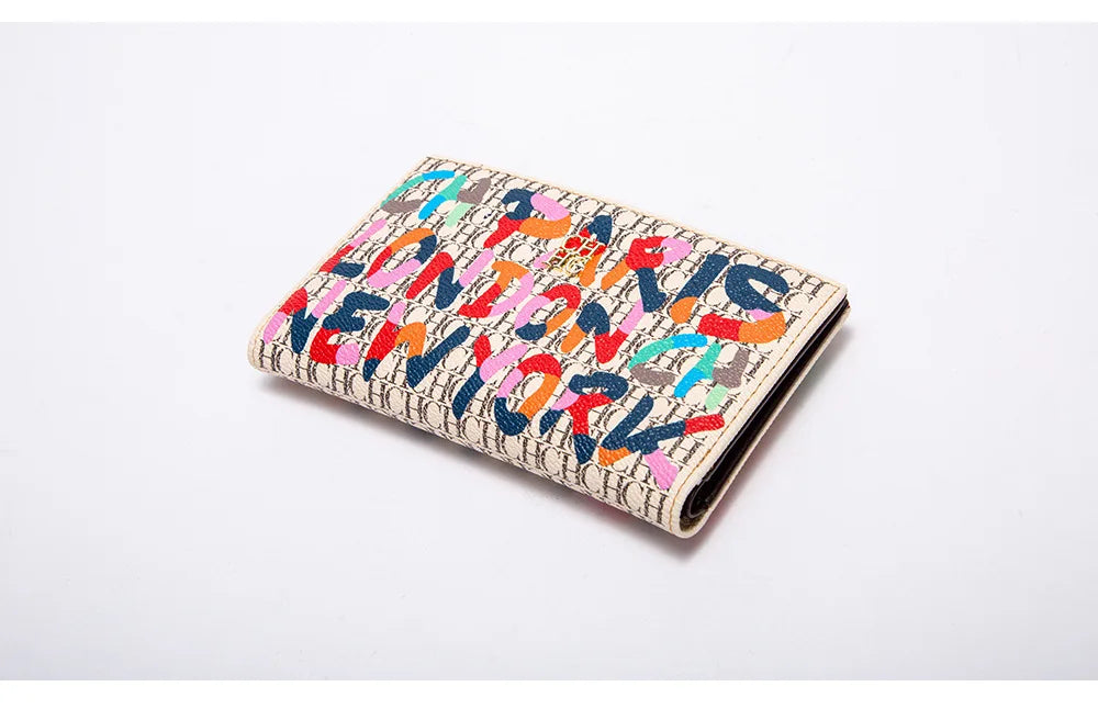 Carolina Herrera NEW Women's Cartoon Long Wallet, Classic PVC Fashion Simple Lightweight All-Match Purse