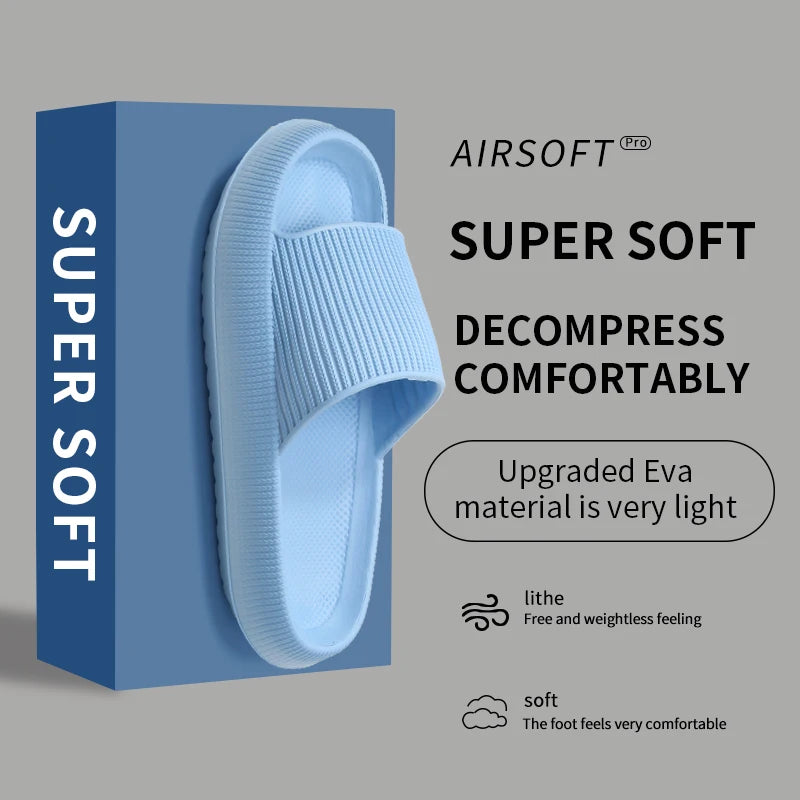 Slippers men wear thick-soled non-slip summer quarters bathroom shower Eva sandals