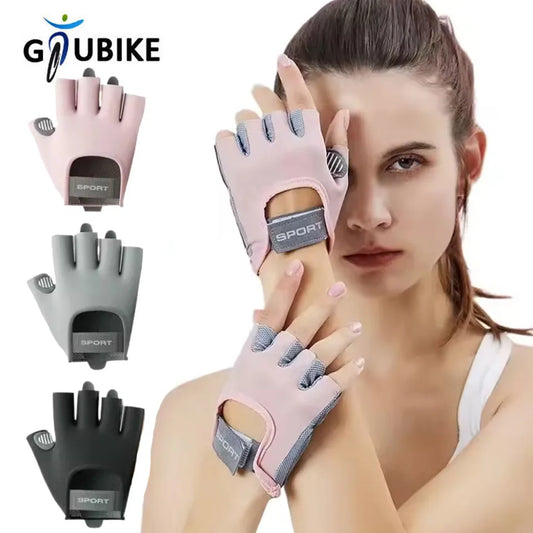 GTUBIKE 1 Pair Gym Body Building Training Fitness Gloves Sports Weight Lifting Exercise Slip-Resistant Gloves for Yoga Gloves