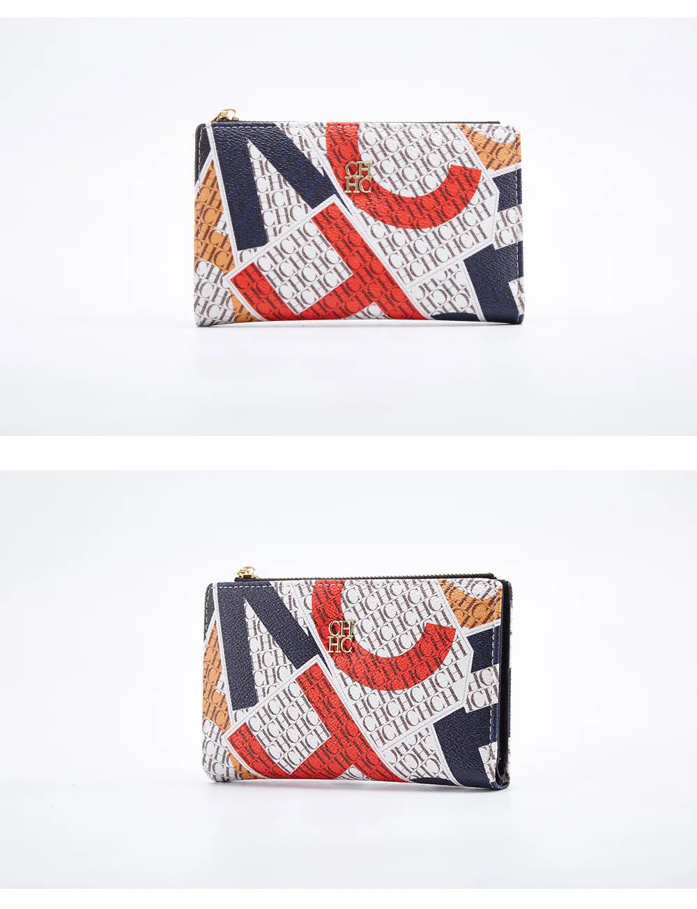 Carolina Herrera NEW Women's Cartoon Long Wallet, Classic PVC Fashion Simple Lightweight All-Match Purse