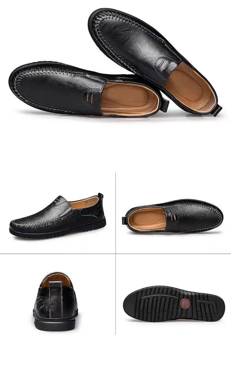 Man Summer Sneakers High Quality Handmade Leather Luxury Men's Shoe Casual Outdoor Flat Bottom Driving Shoes Zapatos De Hombre