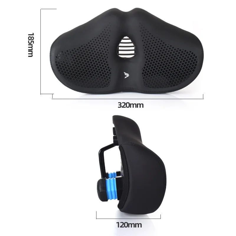 Noseless Bike Seat Cushion for Men Women Extra Padding Comfort Wide Bicycle Seat Oversized Comfortable Saddle for Peloton Bikes