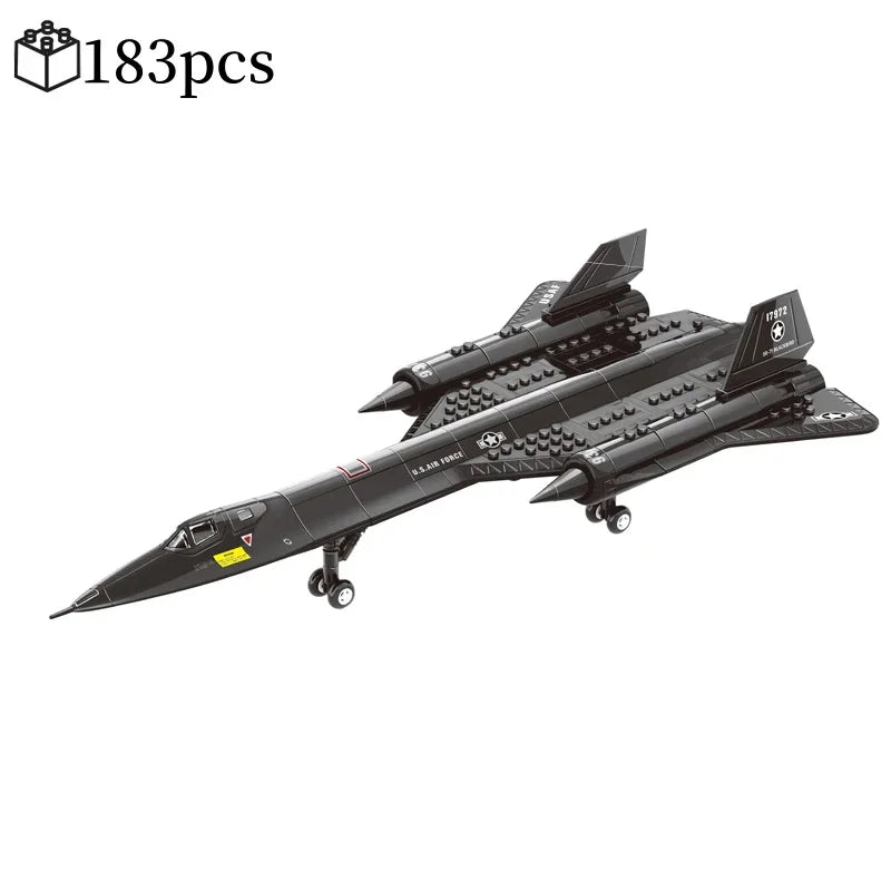 Creative Military SR-71 Blackbird Spy Plane  Building Blocks SetsMOC Kit Assembly Bricks STEM Learning Toys Gift for Children