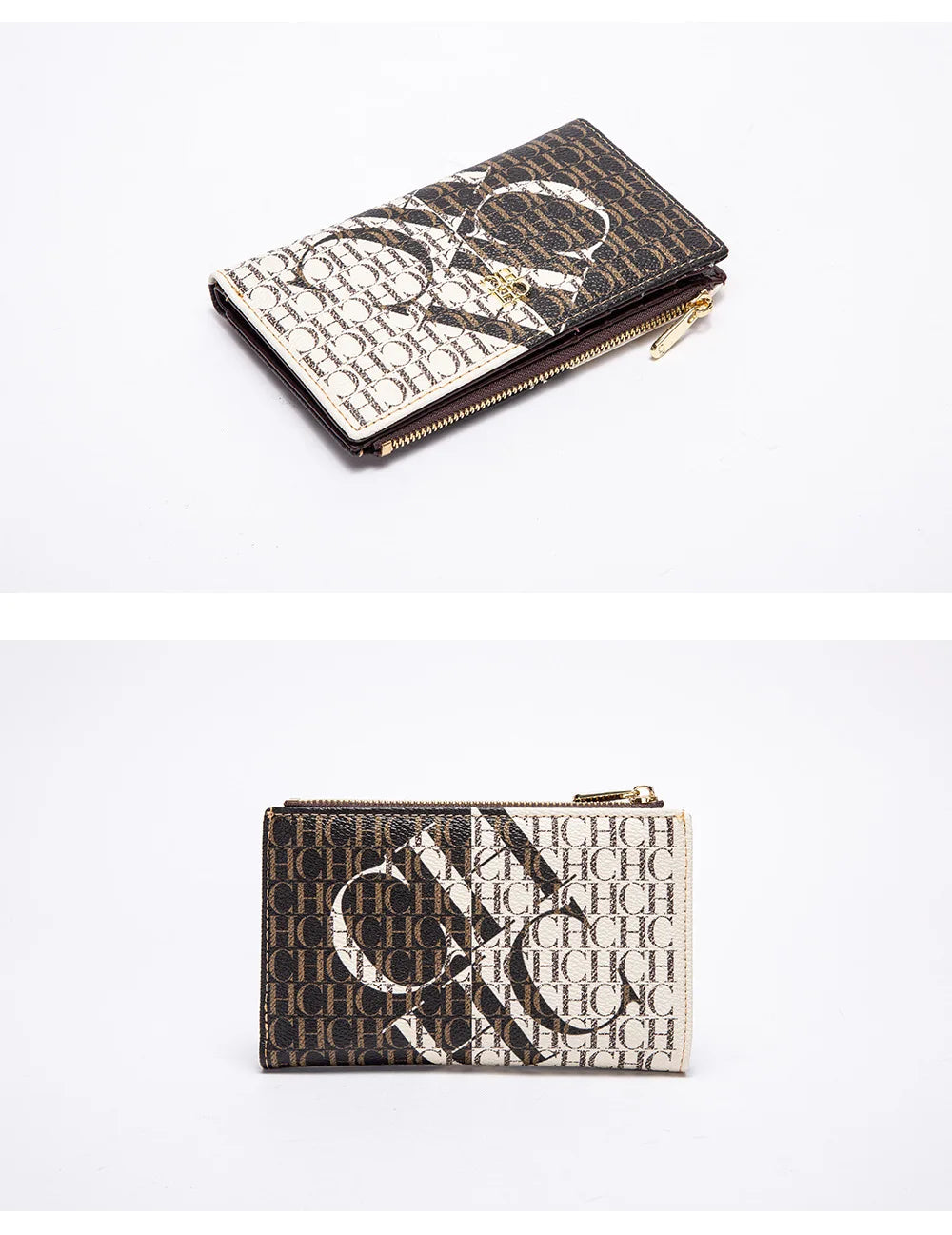 Carolina Herrera NEW Women's Cartoon Long Wallet, Classic PVC Fashion Simple Lightweight All-Match Purse