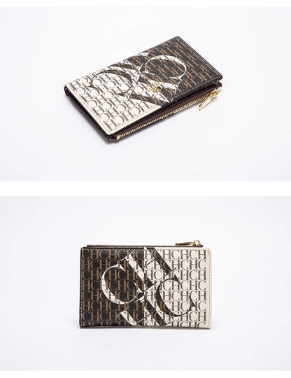 Carolina Herrera NEW Women's Cartoon Long Wallet, Classic PVC Fashion Simple Lightweight All-Match Purse