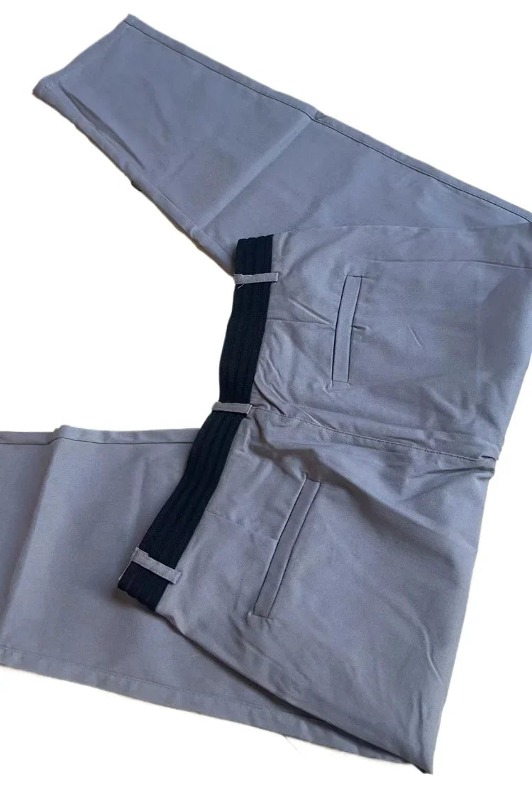 Active Chinos Comfortable Men Long Pants Stylish Slim Fit Ankle Length Casual Soft Breathable Fabric Mid Waist Commuting Wear