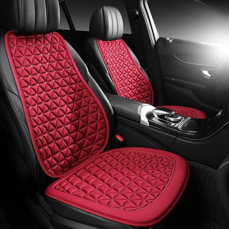 3D Suspended  Car Seat Cushion with Embossed Pattern,Separate Bottom Seat Cushion and Back Cushion Fit for Most Cars