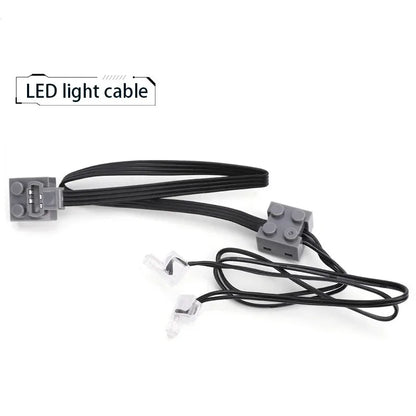 Electric Motor Set the Car Remote Control Battery Box Switch with Led Light Power Function MOC Building Blocks Cars Motor Toys