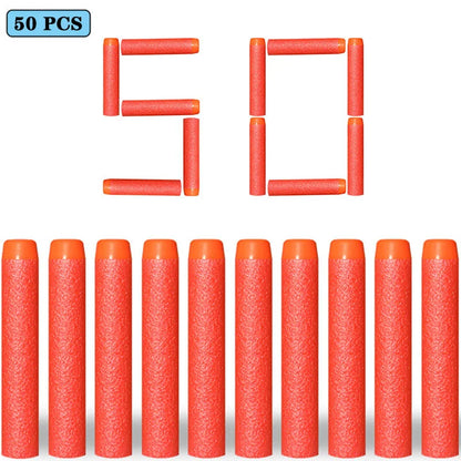 7.2cm 100pcs for Nerf Soft Bullets Darts Round Head Refill Sponge Darts Kids Children Toy Gun Bullets for NERF N-Strike Blasters