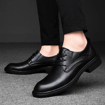 Genuine Leather Male Oxford Shoes Business Formal Wear Casual Shoes New Arrival Mens Derby Shoes Leisure Walk Gentleman Footwear