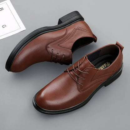 Genuine Leather Male Oxford Shoes Business Formal Wear Casual Shoes New Arrival Mens Derby Shoes Leisure Walk Gentleman Footwear
