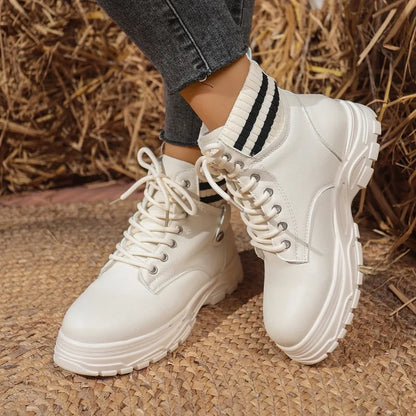 Women's snow boots, new fashionable single boots, short tube plus velvet thick sole, versatile casual cotton boots