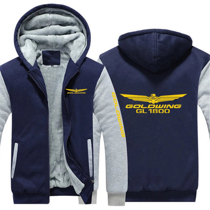 2025 Autumn And Winter Man's Goldwing GL1800 Japan Motocycles Logo Print Thickened Coat Popular Hoodies Warm Comfortable Jacket