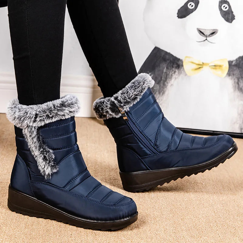 Women's Boots Snow Fashion Shoes Woman Waterproof Shoes Women 2025 Trend Ankle Boots Platform Botas Mujer Boots For Women
