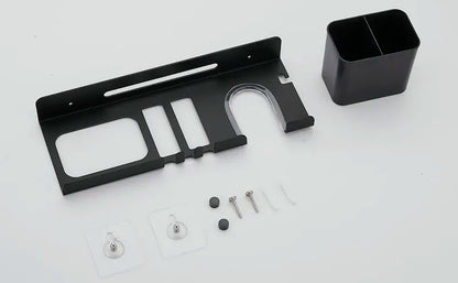 Hairdryer Holder Wall Wall mounted hair dryer rack And Hair Curler Holder Storage Rack Bathroom Organizer