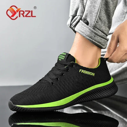 YRZL Sneakers Men Running Shoes Lightweight Sport Classical Mesh Breathable Casual Shoes Fashion Non Slip Shoes for Men