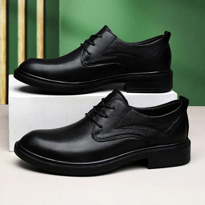 Genuine Leather Male Oxford Shoes Business Formal Wear Casual Shoes New Arrival Mens Derby Shoes Leisure Walk Gentleman Footwear