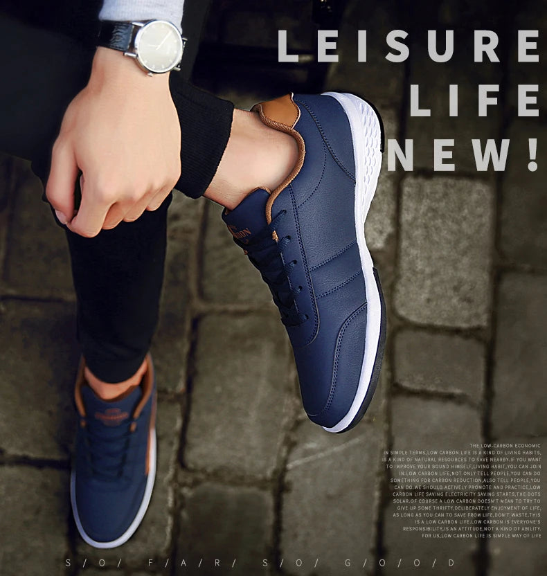 Men's fashionable casual shoes🥾,
Outdoor PU leather trend, 🙌
🍃light casual shoes and 🍃
☁️comfortable with laces, ☁️
Outdoor sports shoes🤾