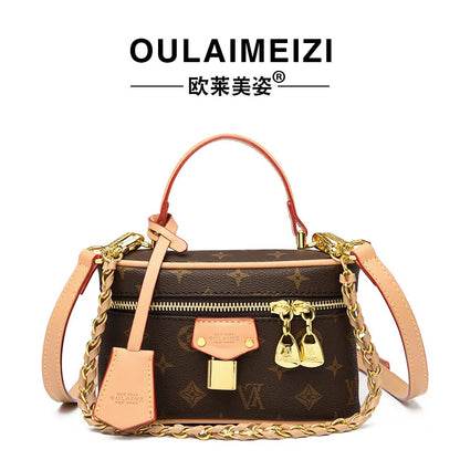 Structured Box Bucket Bag for Women Minimalist Crossbody Purse Elegant Shoulder Hand