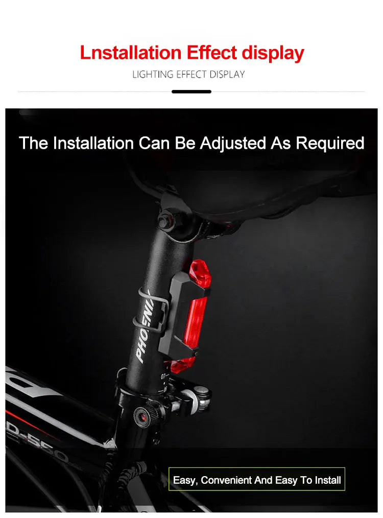 Cycling Bicycle Front Rear Light /Set Bike Defense Flashlight Stick MTB Waterproof Taillight LED Lantern Bicycle Accessories