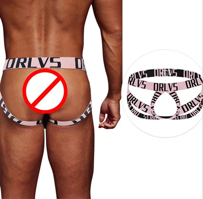 Men's panties thong letter belt double thong sports empty men's T-pants DZ13