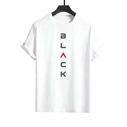 Male Spring Summer Home Outdoor Comfort Tees Set Black Letter Print Mens Tracksuit T-shirt + Pants Urban Causal Sports Outfit