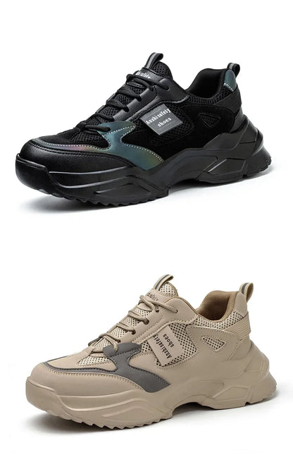 New Fashion 2024 Women's Safety Shoes Sneakers Women Anti-smash Anti-puncture Security Boots Protective Shoes Breathable