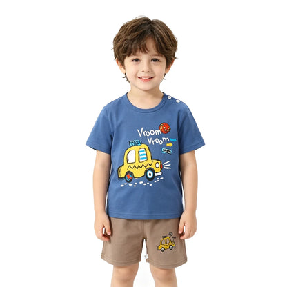 Kids Clothes Set Baby Boy/Girl T-Shirt + Shorts Summer Clothing Cotton Cartoon Casual Boys Tracksuit Children Baby Clothes Set