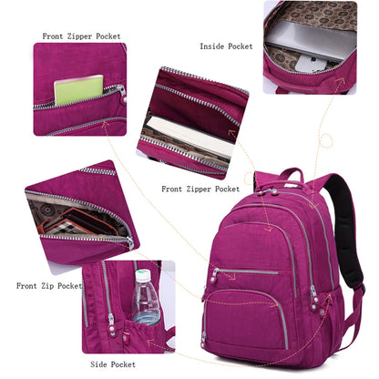 Mochila Feminina School Backpack for Teenage Girl 2025 Travel Back Packs Bag Women Nylon Waterproof Laptop Bagpack