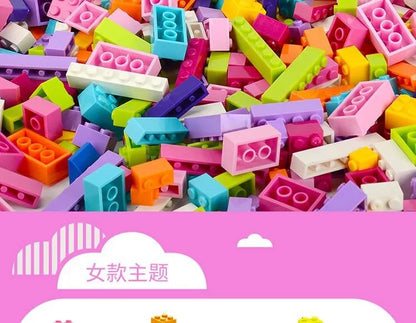 DIY creative building blocks big set city classic building blocks assemble birthday gift children's educational toys