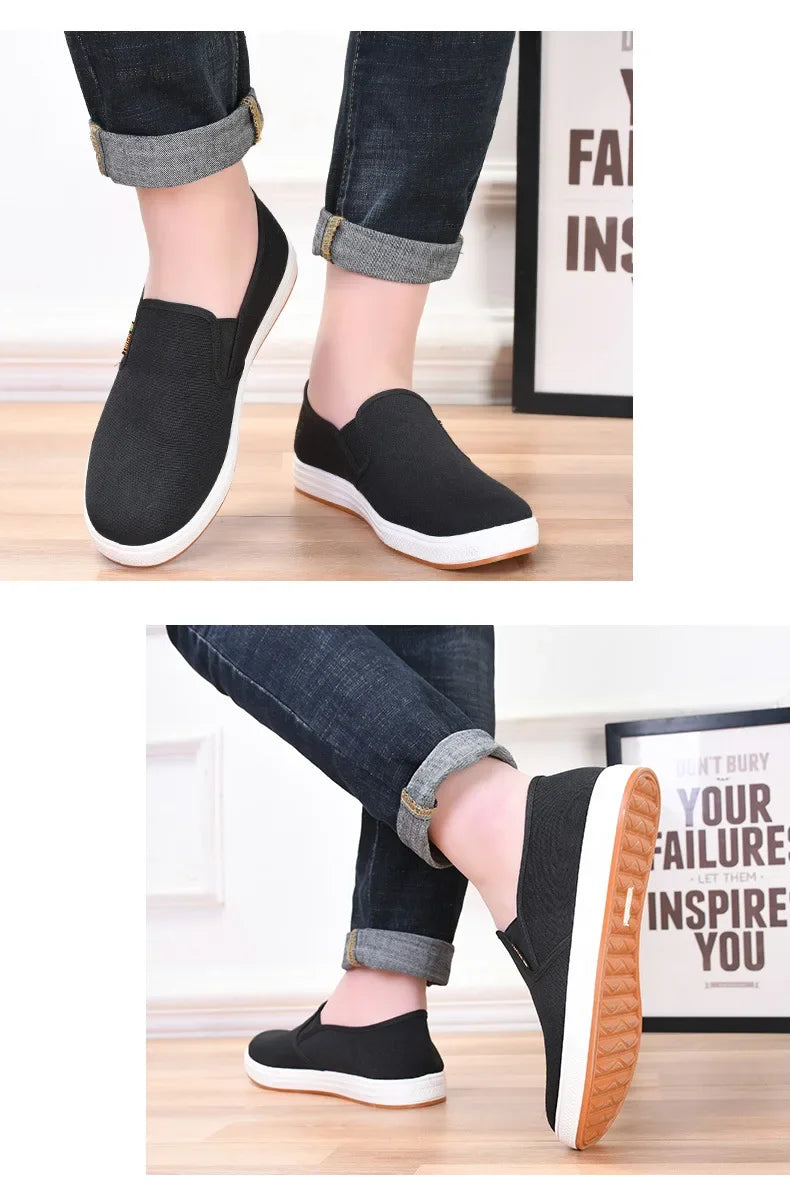 Zapatos Hombre men's canvas shoes, casual sports shoes, men's comfortable men's board shoes, new black sports shoes