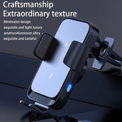 Wireless Car Charger Stand Automatic Fast Charging Station For iPhone 15 14 13 12 Samsung Z Flip Fold Xiaomi Phone Holder Mount