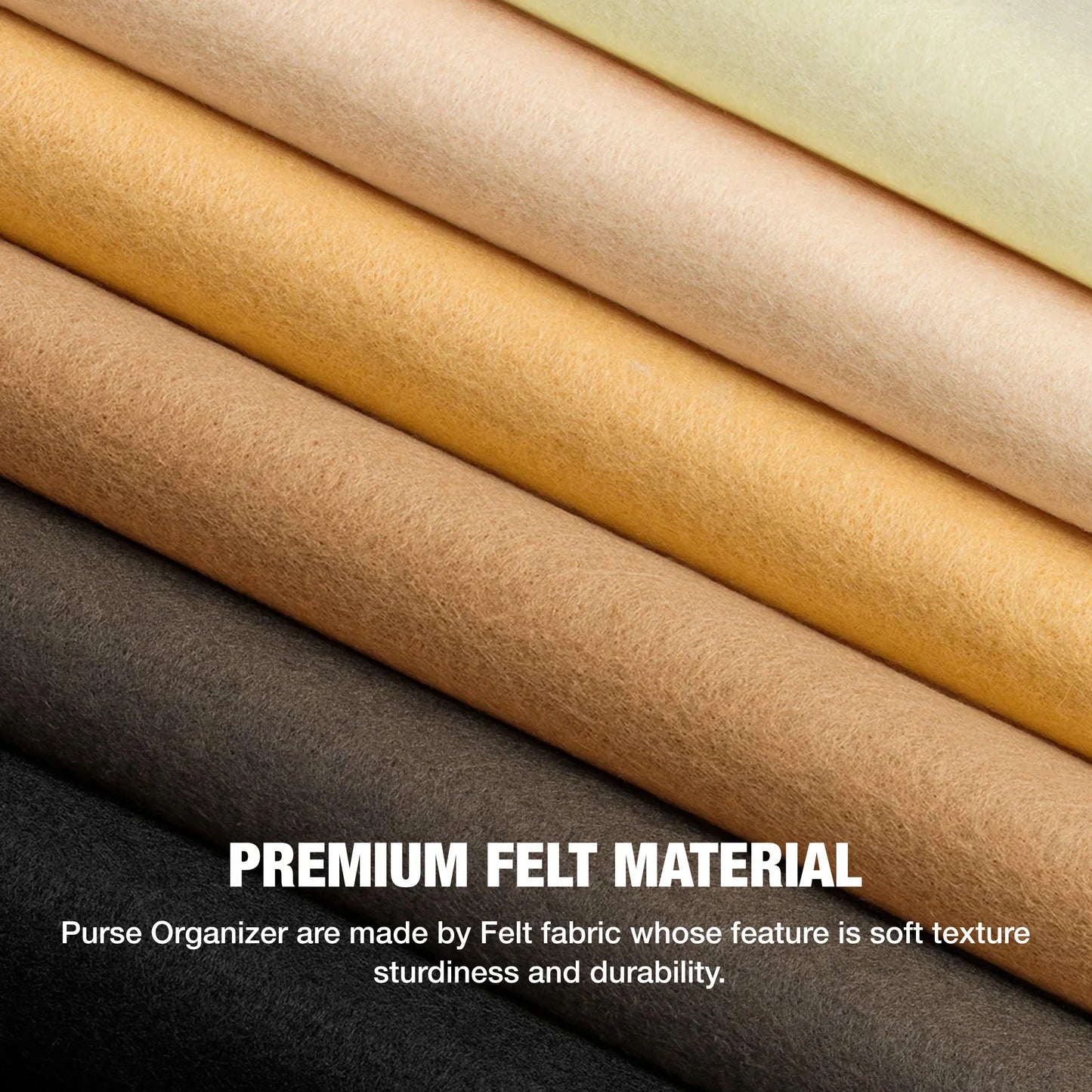 Felt Insert Bag Fits For Longchamp Handbag Liner Bag Felt Cloth Makeup Bag Support Travel Portable Insert Purse Organizer