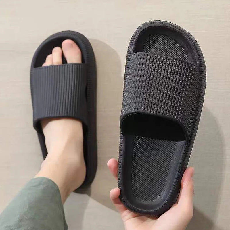 Slippers men wear thick-soled non-slip summer quarters bathroom shower Eva sandals