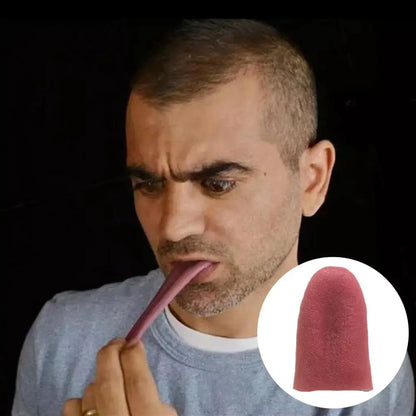 3PCS Funny Whole Fake Simulation Magic Realistic Fake Tongue Rubber Tongue Decompression Toy Halloween Vulgar Joke Prank Gift
