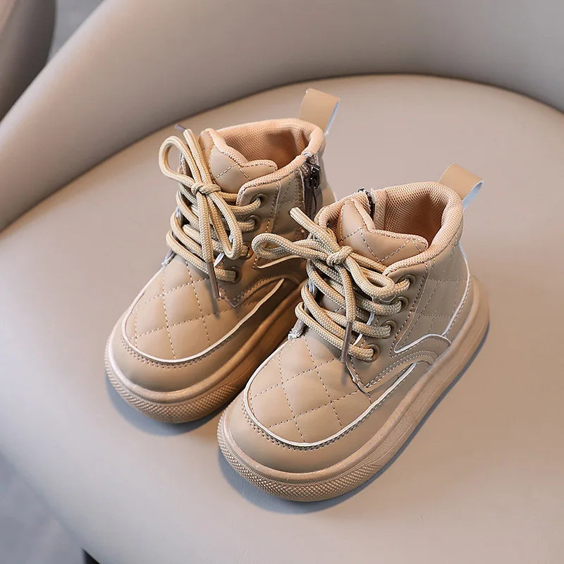 Kids Boots 2024 Autumn Winter Baby Girl Shoes Non-slip Children Infant Boys Snow Boots Cotton Shoes