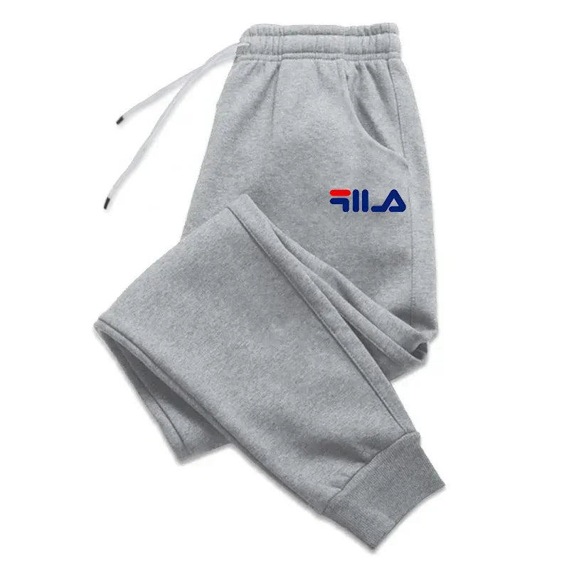 Autumn Winter Men's Joggers Drawstring Casual Pants Fleece Sweatpants Workout Running Gym Fitness Sports Trousers
